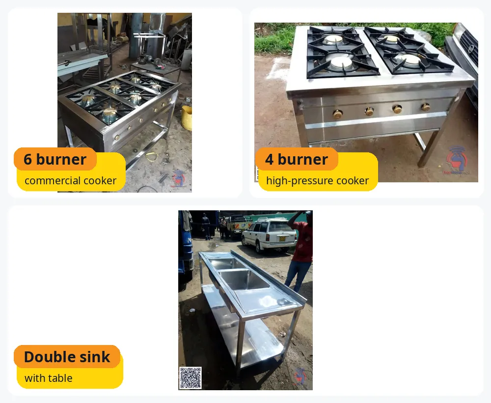 H-TECH commercial kitchen equipment in Kenya: real product photos