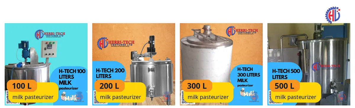 H-TECH milk pasteurizers in Kenya: real product photos
