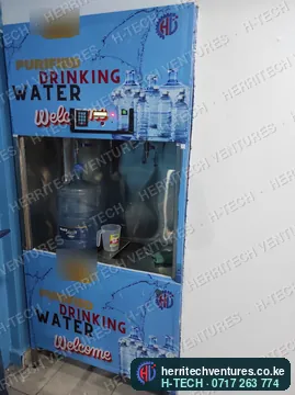 A branded water refilling station, September 2022