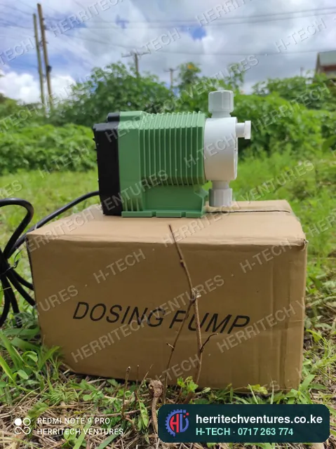 A chemical dosing pump for a water treatment plant, December 2021
