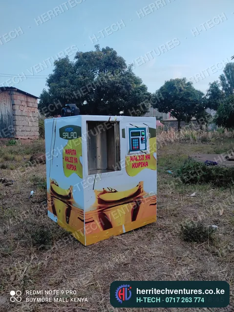 The compact cooking oil ATM, finished, February 2022