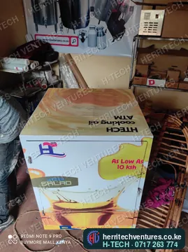 A compact H-TECH Salad cooking oil ATM in the workshop, February 2022