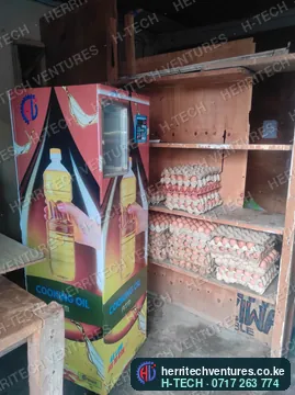 A cooking oil ATM in a shop, September 2022