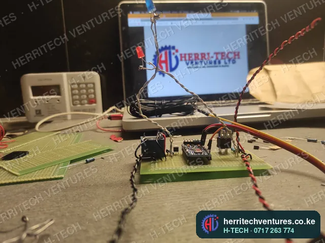 Prototyping controller electronics in our workshop, June 2022