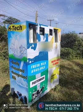 Side branding of the combined machine: "quality pasteurized homogenized milk", January 2022