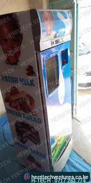 A branded H-TECH milk ATM in our Ruiru workshop before delivery, January 2019