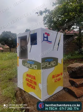 The same machine from the front: customers buy from as little as KSh 10, December 2021