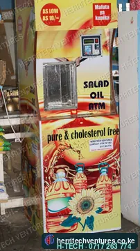 The salad oil ATM selling between supermarket shelves, January 2019