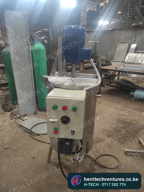 The milk pasteurizer control box with heating and stirrer switches, September 2022