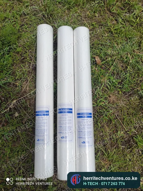 Sediment filter cartridges for the pre-treatment stage, December 2021