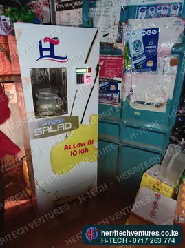 A salad oil ATM in a customer's shop, May 2022