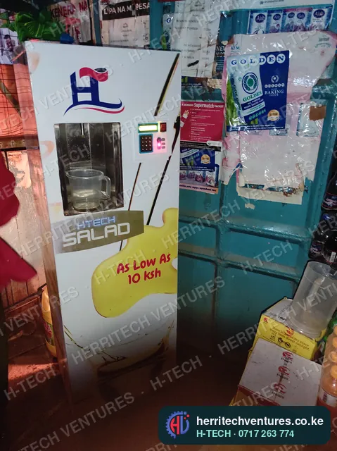 A salad oil ATM in a customer's shop, May 2022
