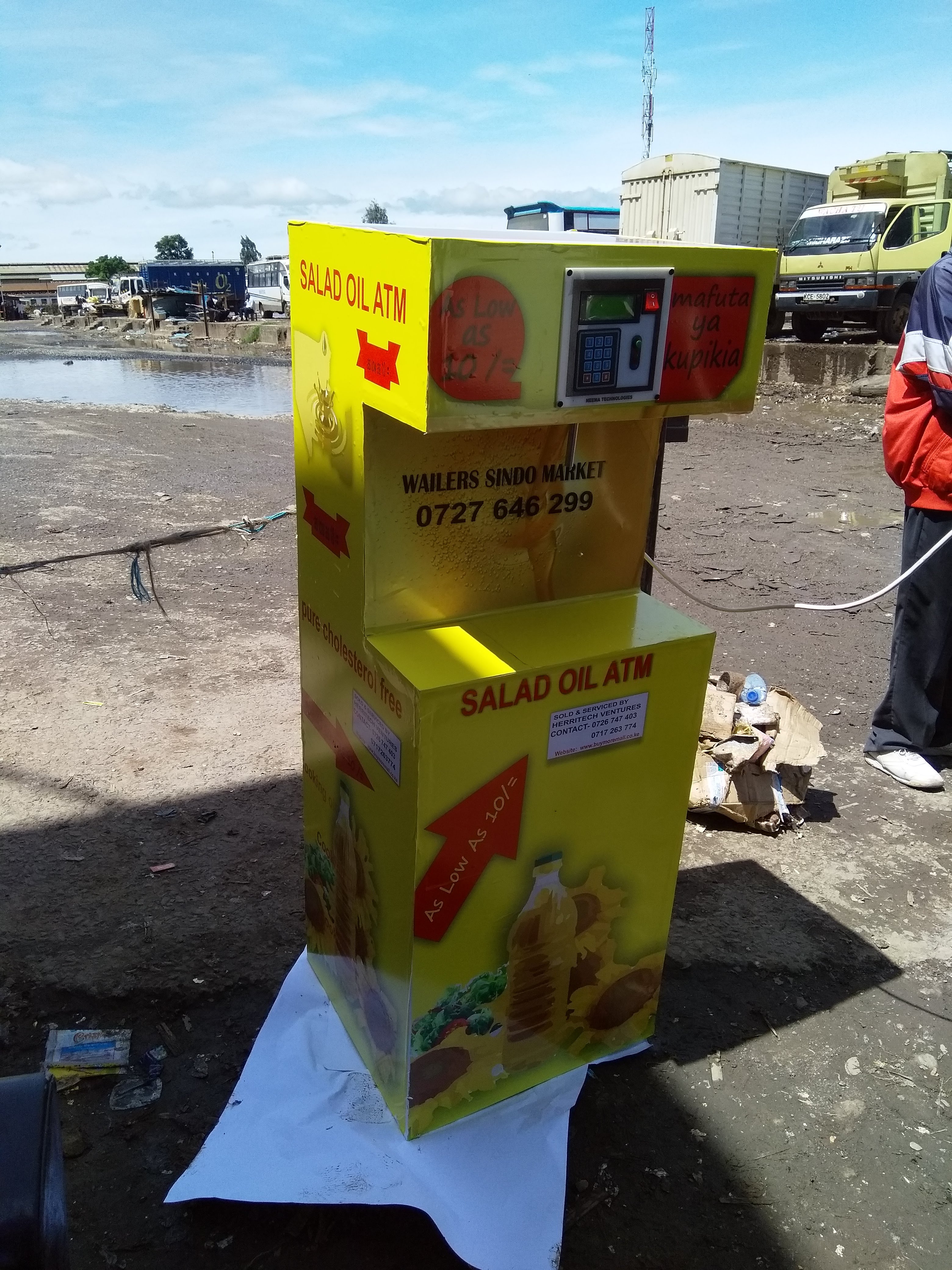 Herritech vending machine prototype reference from April 2018