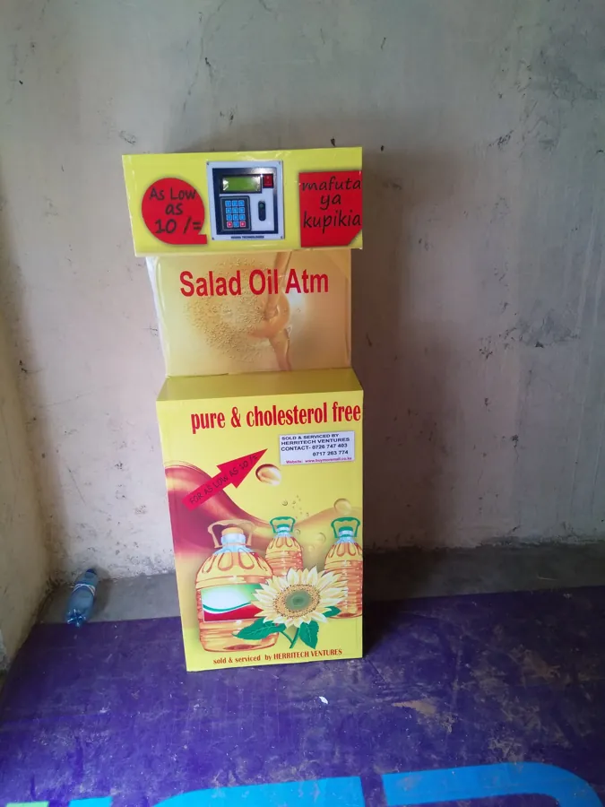 A finished H-TECH salad oil ATM, April 2018