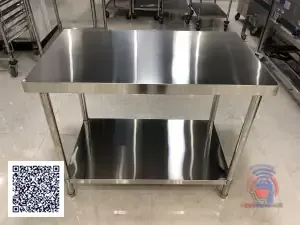 2 by 4 stainless steel working table with rack price in Kenya
