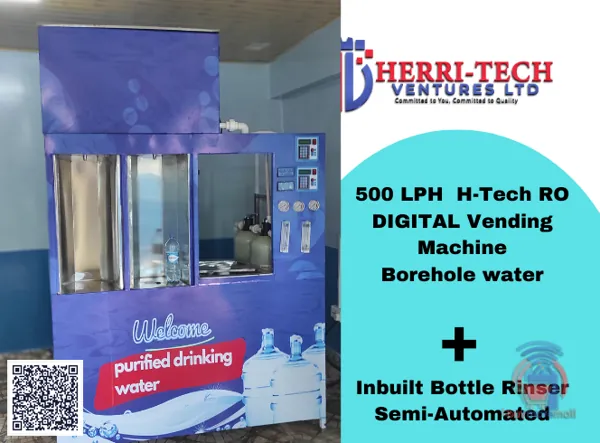 500 LPH  H-Tech  RO  Vending  Machine (Full automatic) price in Kenya