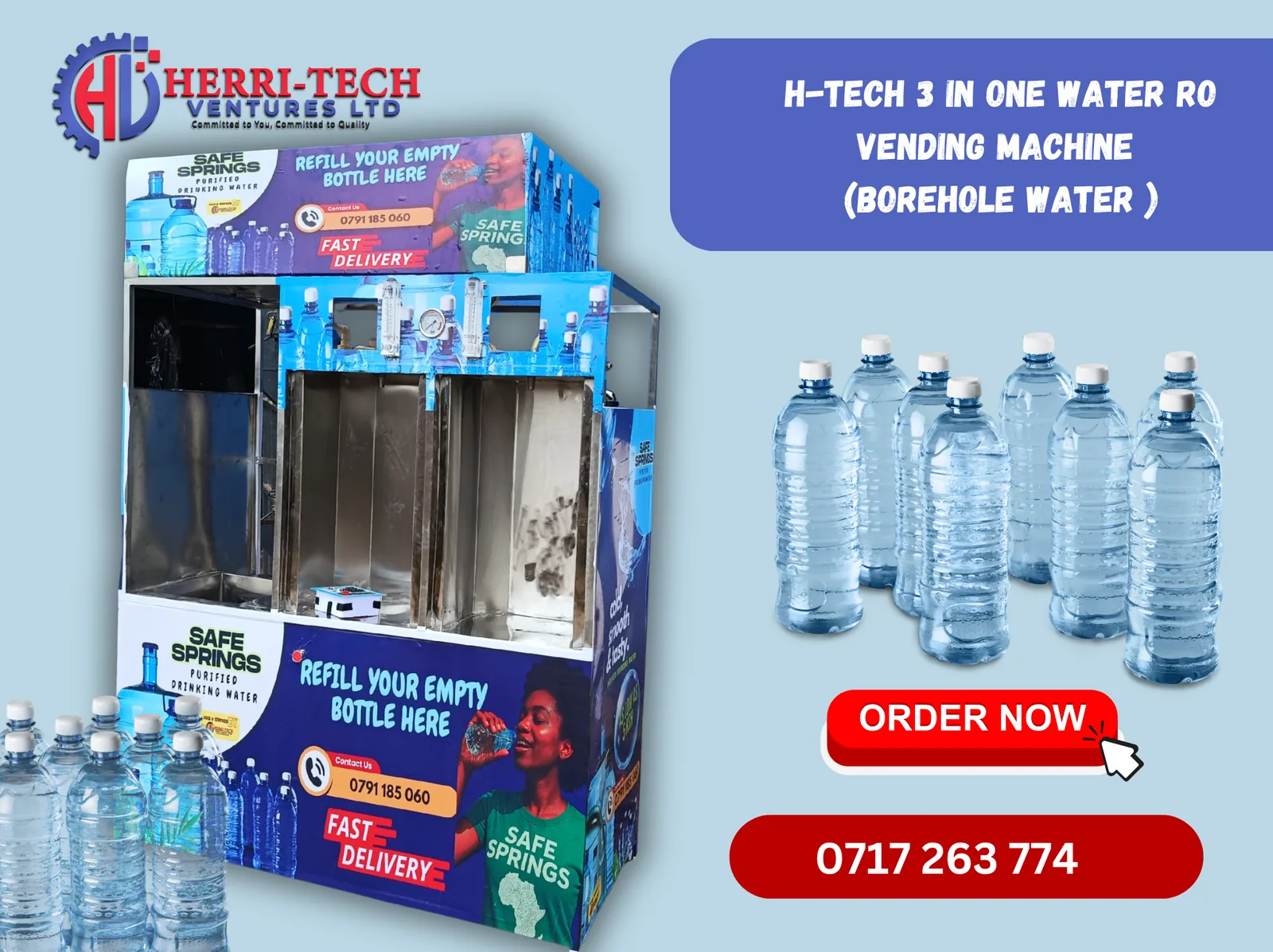 Herritech borehole RO water treatment system