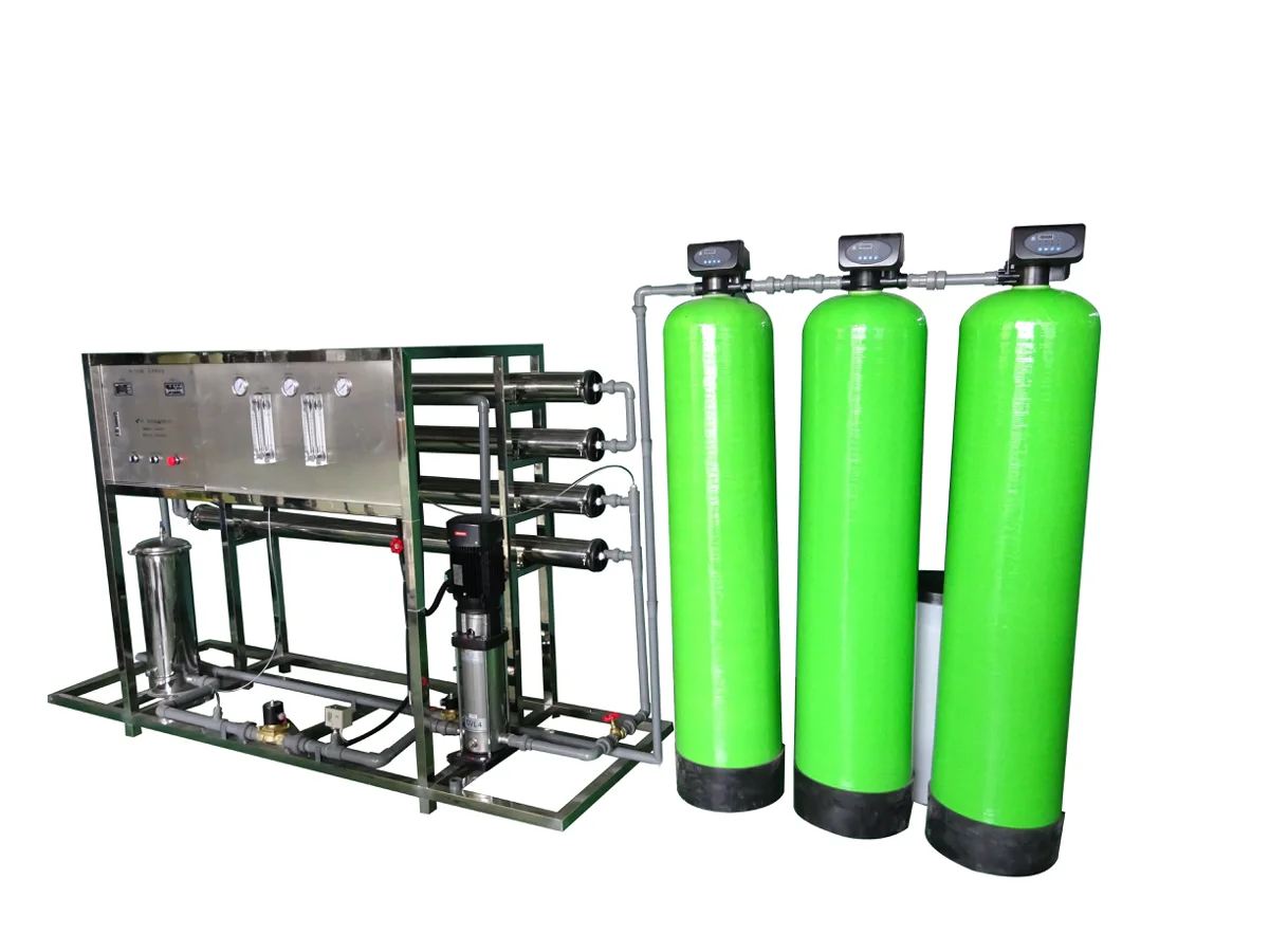 H-TECH industrial RO water treatment plant with automatic FRP pretreatment vessels in Kenya